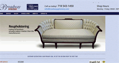 Desktop Screenshot of broadwayupholstery.com