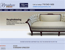 Tablet Screenshot of broadwayupholstery.com